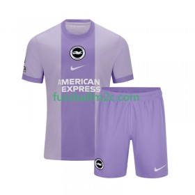 Fußballtrikots Brighton Hove Albion Kinder Auswärts Trikotsatz 2025-2026